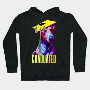 Paw-some Graduate - Dog with Graduation Cap Hoodie